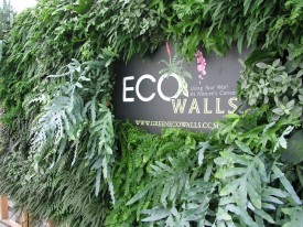 EcoWalls at the Rutgers EcoComplex greenhouse.