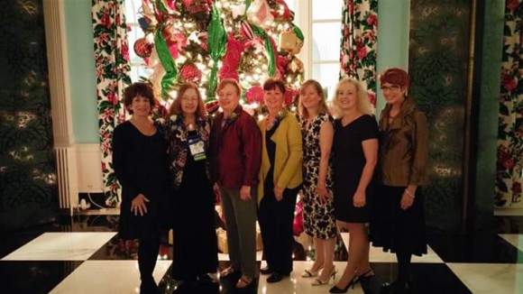 Rutgers Cooperative Extension NEAFCS NJ Affiliate 2015 award winners at the NEAFCS Annual Session in West Virginia: (l-r) Michelle Brill, Barbara O’Neill, Karen Ensle, Alexandra Grenci, Sherri Cirignano, Daryl Minch, and Kathleen Morgan. (Not pictured: Joanne Kinsey)