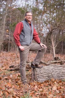 Rick Lathrop photographed at the Rutgers Ecological Preserve. Photo credit: Jeff Heckman.