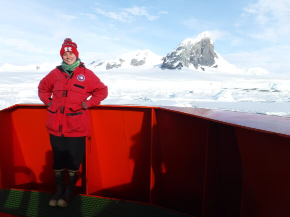 Hailey Conrad interned in Antarctica with the Schofield lab in Antarctica to monitor phytoplankton populations.