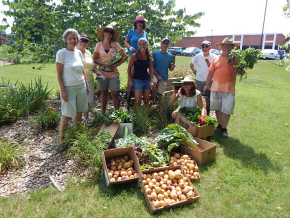 Rutgers Master Gardeners show off the fruits of their labor in 2016 at the Giving Garden Harvest in Monmouth County. Photo: Courtesy of Rutgers Master Gardeners.