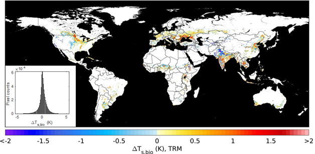 Chi Chen publishes research on the biophysical effects of croplands on land surface temperatures