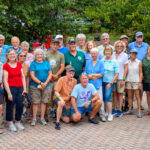 A group of people posing for a photo