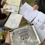 Sketches from Annette Freytag's class sketch walk.