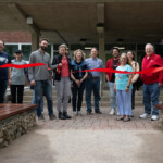 A ribbon cutting ceremony