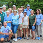 People posing for a photo in a group