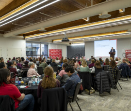 2026 RCE Annual Conference attendees. Photo: OPOC A room full of attendees at a conference listening to a presentation
