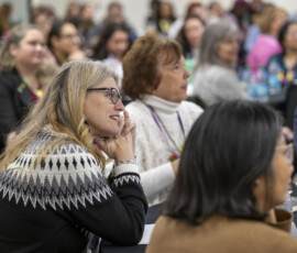 People paying attention to a speaker